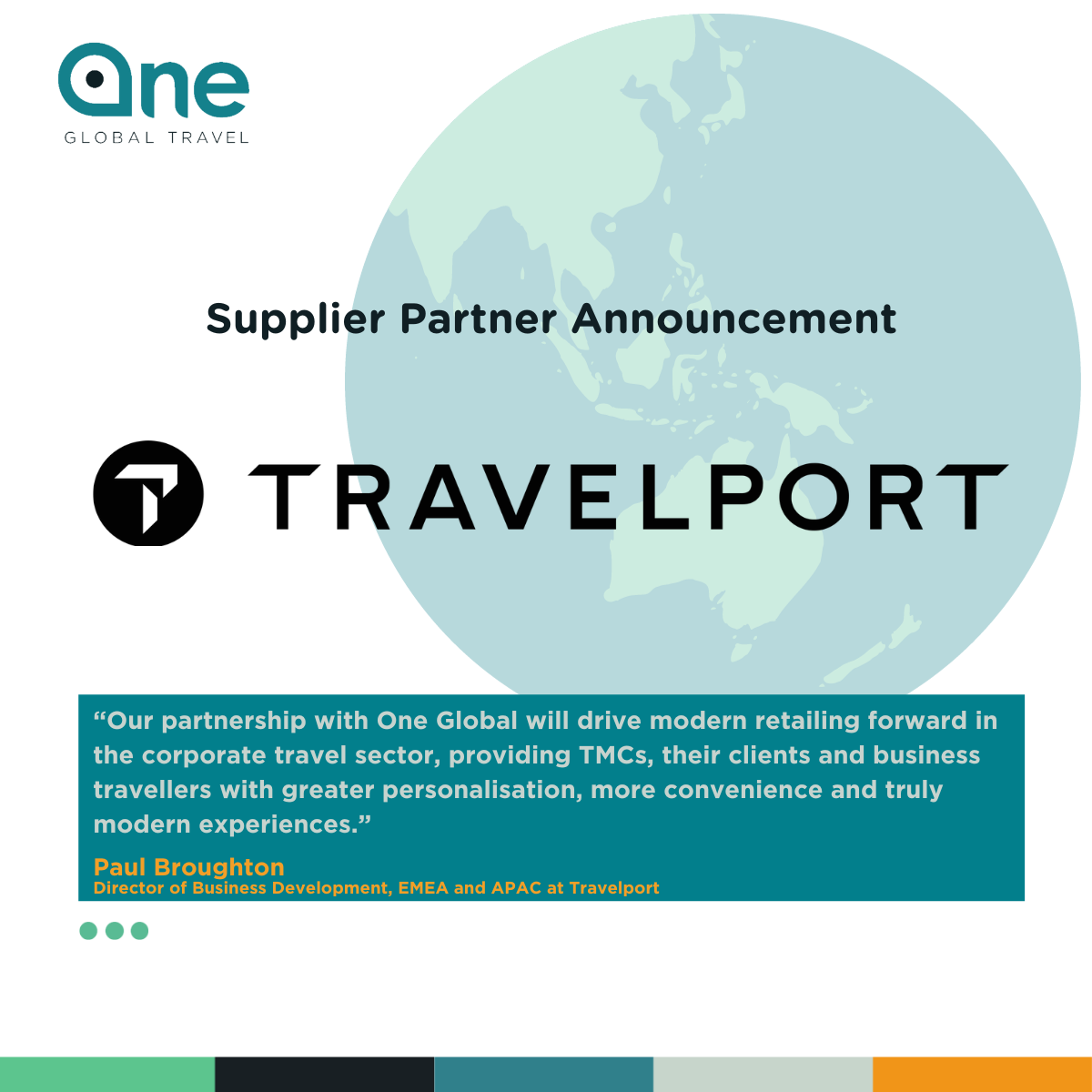 One Global Travel partners with Travelport to expand travel offerings.