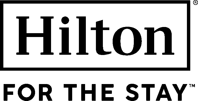Hilton logo with FOR THE STAY text underneath.